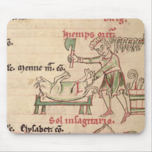 Ms 54. f.6r November: Killing the Pig, from a Cist Mouse Pad