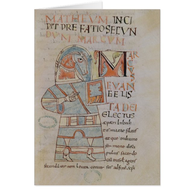 Ms 8 f.42 St. Mark the Evangelist (Front)