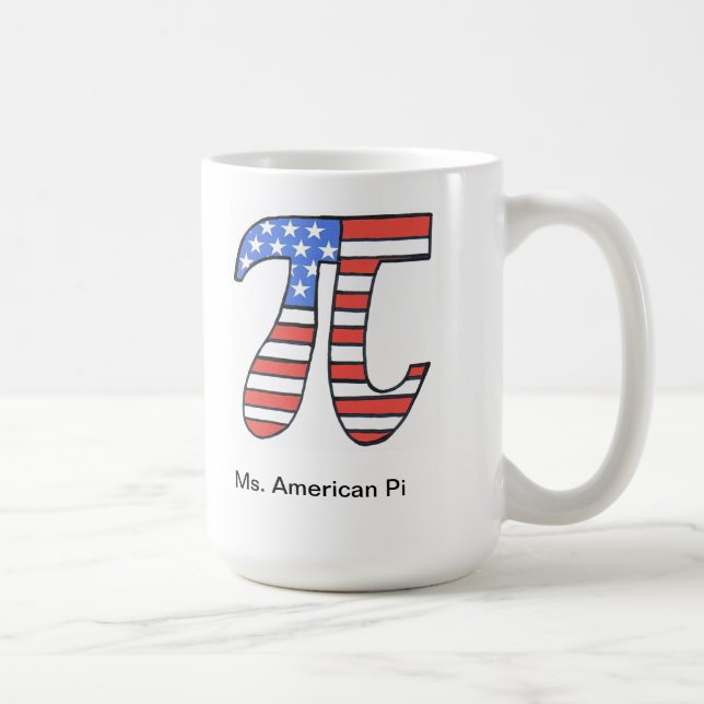 Ms. American Pi Coffee Mug (Right)