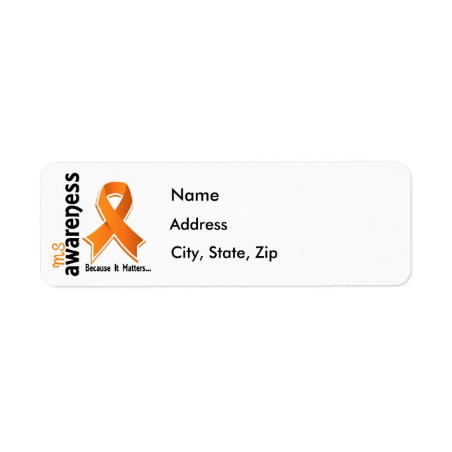 MS Awareness 5 Return Address Label (Front)