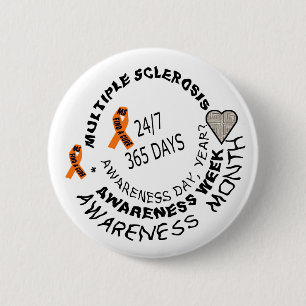 MS AWARENESS BUTTON WITH LOVE