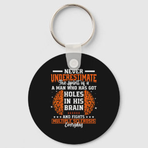 Ms Awareness Funny Multiple Sclerosis Awareness Fu Key Ring