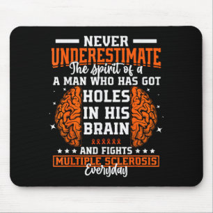 Ms Awareness Funny Multiple Sclerosis Awareness Fu Mouse Pad