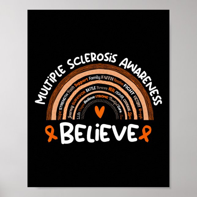 Ms Awareness Month Multiple Sclerosis  Poster (Front)