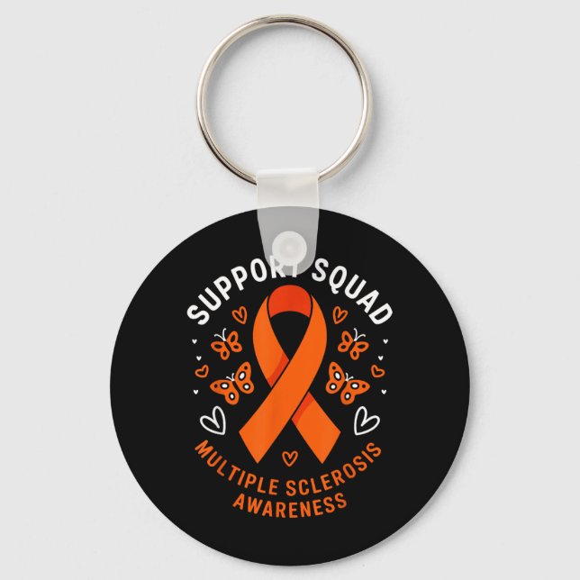 Ms Awareness Support Team Multiple Sclerosis Key Ring (Front)