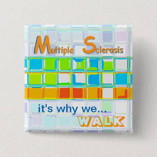 MS Awareness Team Pin ~ Custom Buttons