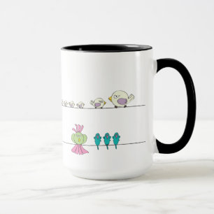 Ms. Bikini & Birds On A Line Mug