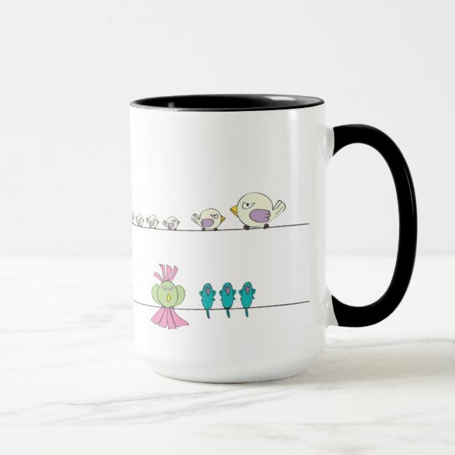 Ms. Bikini & Birds On A Line Mug (Right)