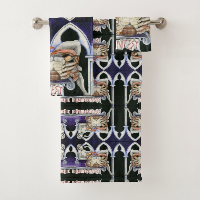 Ms Crabtree, The New World Winner Bath Towel Set (Insitu)