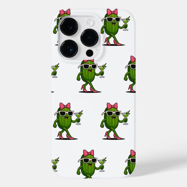 Ms. Cucumber Chic Case-Mate iPhone Case (Back)