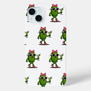 Ms. Cucumber Chic iPhone 15 Mini Case