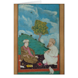 Ms D-181 fol.9 A Teacher and his Pupil, 1674