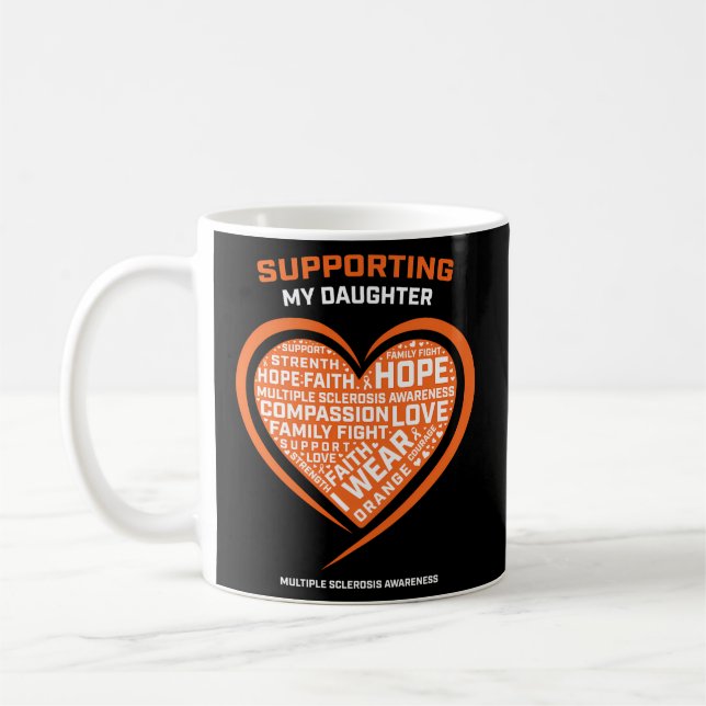 Ms Daughter Multiple Sclerosis Awareness Coffee Mug (Left)