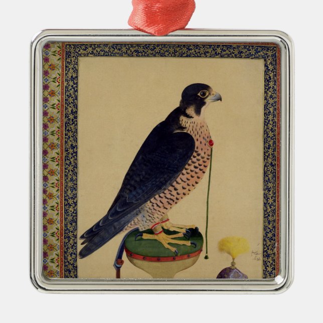 Ms E-14 Falcon, from a Moraqqa Metal Ornament (Front)