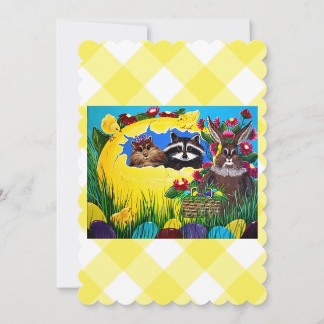 "Ms. Elizabeth's Easter World Card (Front)