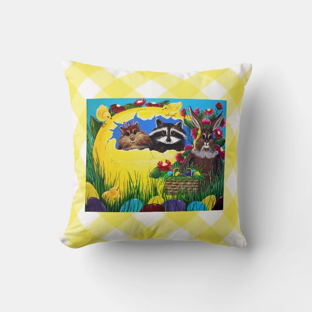 "Ms. Elizabeth's Easter World Pillow (Front)