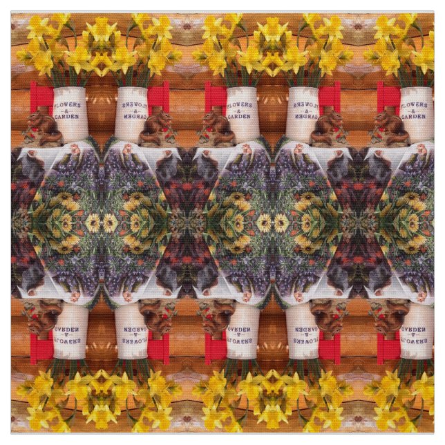 "Ms. Elizabeth's Flower Garden Fabric (Swatch)