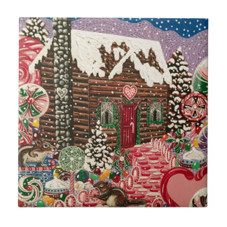 Ms. Elizabeth's Peppermint World Ceramic Tile