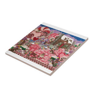 Ms. Elizabeth's Peppermint World Ceramic Tile