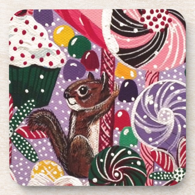 Ms. Elizabeth's Peppermint World Coaster (Front)