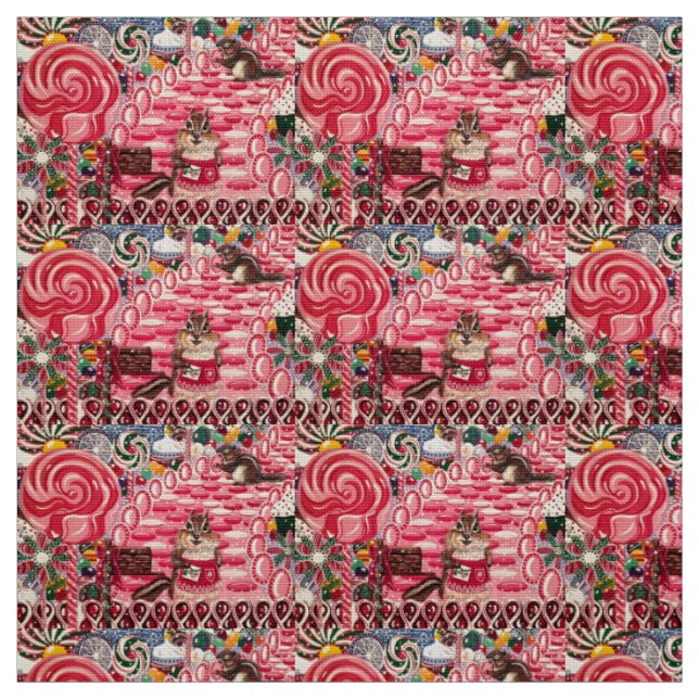 "Ms. Elizabeth's Peppermint World" Fabric (Swatch)