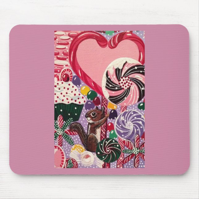 Ms. Elizabeth's Peppermint World Mouse Pad (Front)