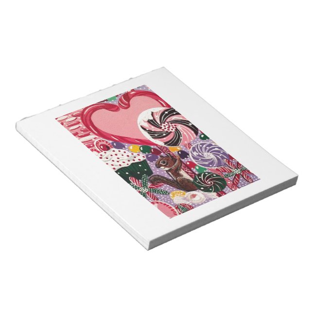 Ms. Elizabeth's Peppermint World Notepad (Angled)