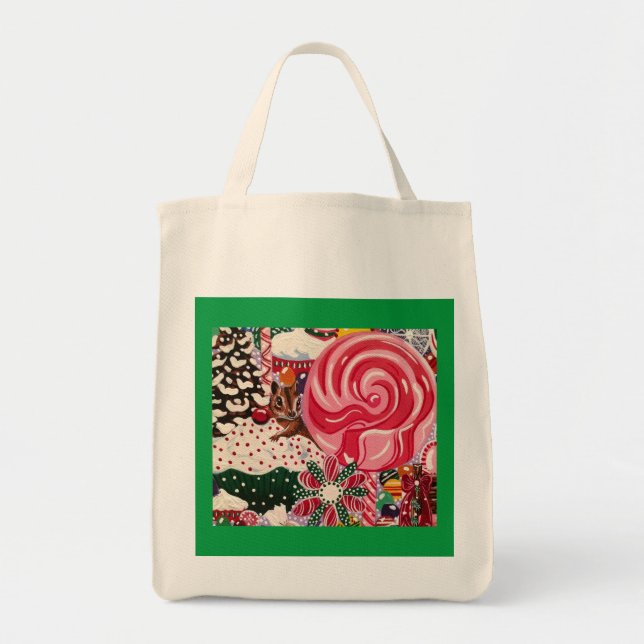 "Ms Elizabeth's Peppermint World" Tote Bag (Front)