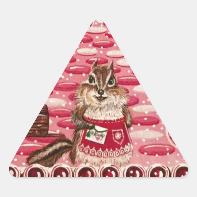 Ms. Elizabeth's Peppermint World Triangle Sticker (Front)