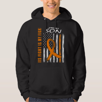 MS Family Fight Son Multiple Sclerosis American Fl Hoodie
