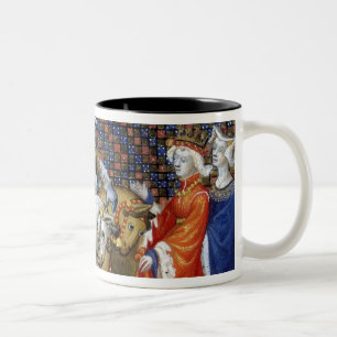 Ms Fr. 120 The Lady of the Lake Meeting Guinevere, Two-Tone Coffee Mug