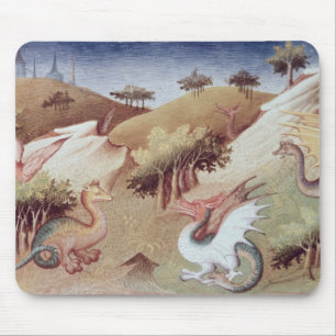 Ms Fr 2810 f.55v Dragons and other beasts Mouse Pad