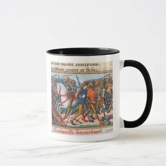 Ms Fr 5054 f.11 The Battle of Agincourt, 1415, fro Mug (Right)