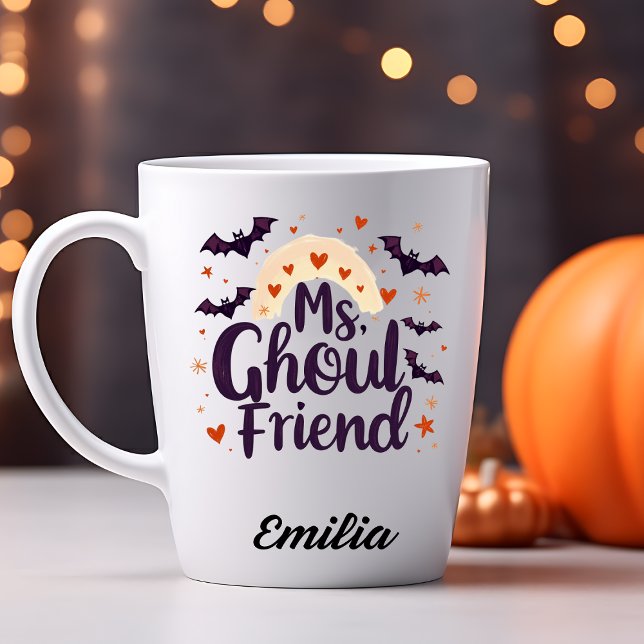 Ms Ghoulfriend Custom Name Halloween Mug (Creator Uploaded)