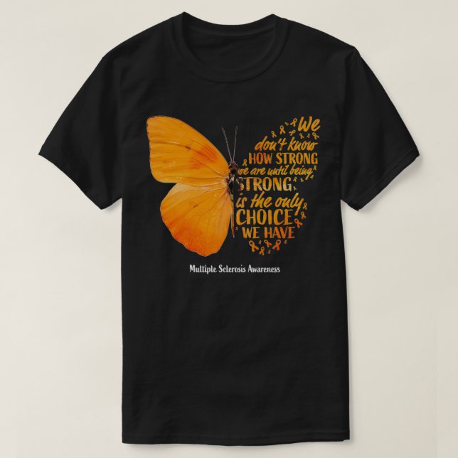 MS Gifts Women Mom Wife Cute Multiple Sclerosis T-Shirt (Design Front)