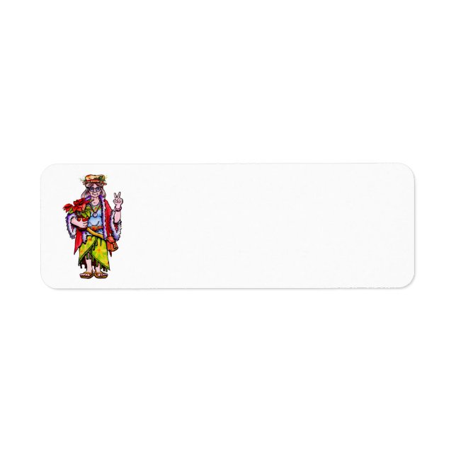 Ms Hippie Santa Return Address Label (Front)
