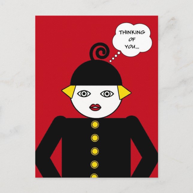 Ms. Martzkin Pop Art Postcard © 2012 M. Martz (Front)