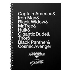 Ms. Marvel   Avengercon - Hero Ampersand List Notebook