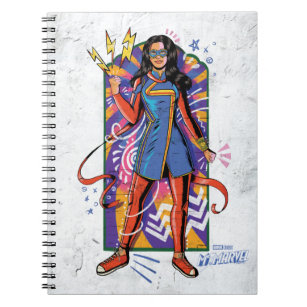 Ms. Marvel   Mural Sketch Graphic Notebook