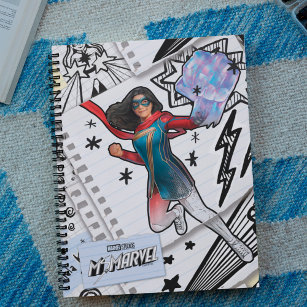 Ms. Marvel   Super Hero Doodle Pattern Notebook