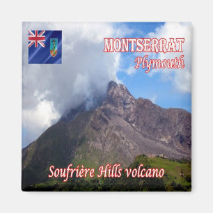 MS - Montserrat - Plymouth-Soufriere Hills Volcano Magnet