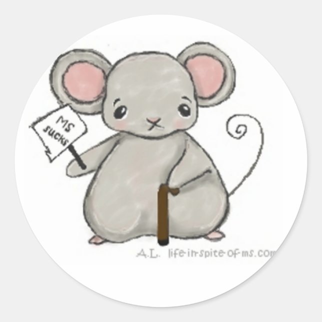 MS MouSe - MS Sucks Sticker (Front)