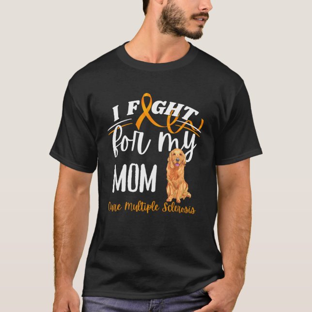 MS Multiple Sclerosis Awareness Cure MS Butterfly  T-Shirt (Front)