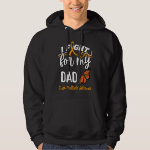 MS Multiple Sclerosis Awareness Dad Cure Monarch B Hoodie