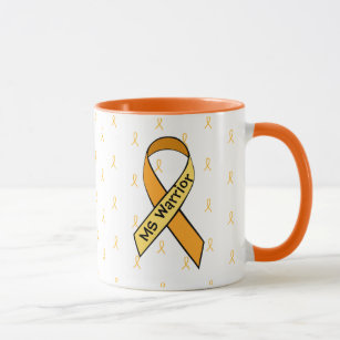 MS Multiple Sclerosis Awareness Ribbon Coffee Mug