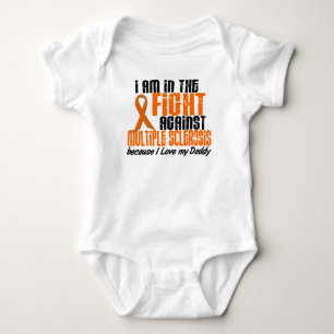 MS Multiple Sclerosis IN THE FIGHT FOR MY DADDY 1 Baby Bodysuit