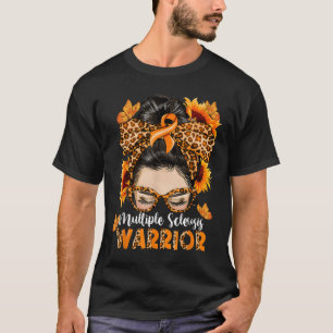 Ms Multiple Sclerosis Warrior Awareness Orange Mes T-Shirt