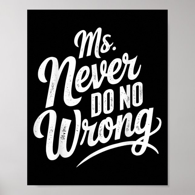 Ms Never Do No Wrong Country Western The Problem I Poster (Front)