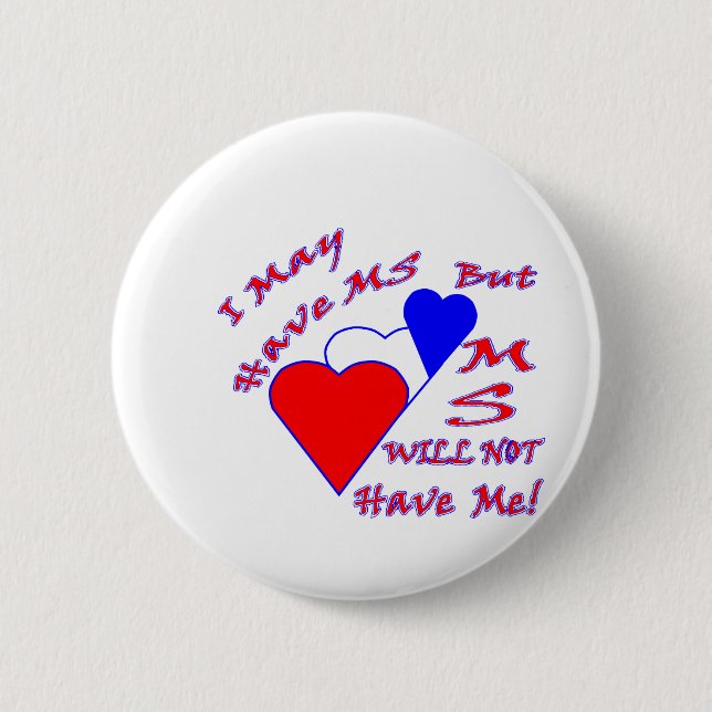 MS NOT HRT RWB 6 CM ROUND BADGE (Front)