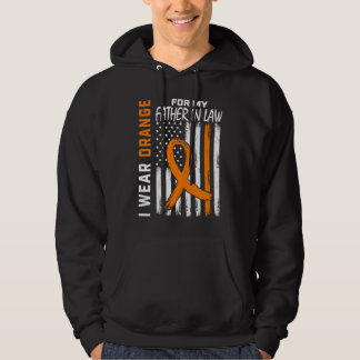 MS Orange Father In Law Multiple Sclerosis Awarene Hoodie